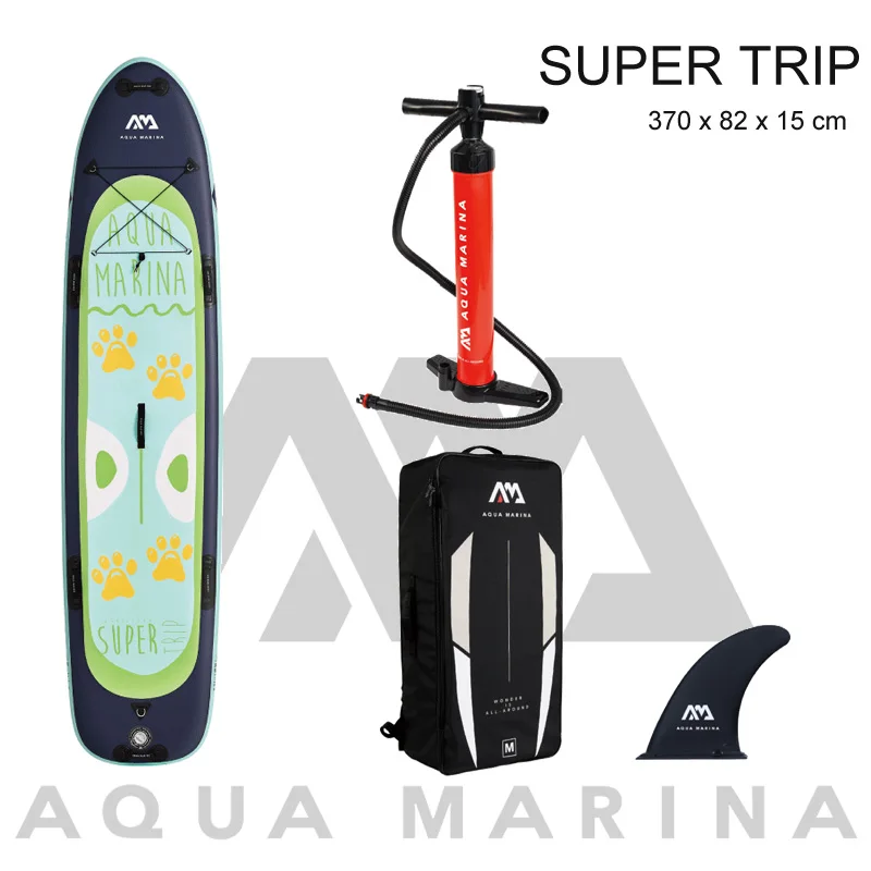 Aqua Marina Super Trip 370*82*15Cm Sup Gonfiabile Stand Up Paddle Board Tavola Da Surf Gonfiabile Tavola Da Surf Gonfiabile Kayak Camera