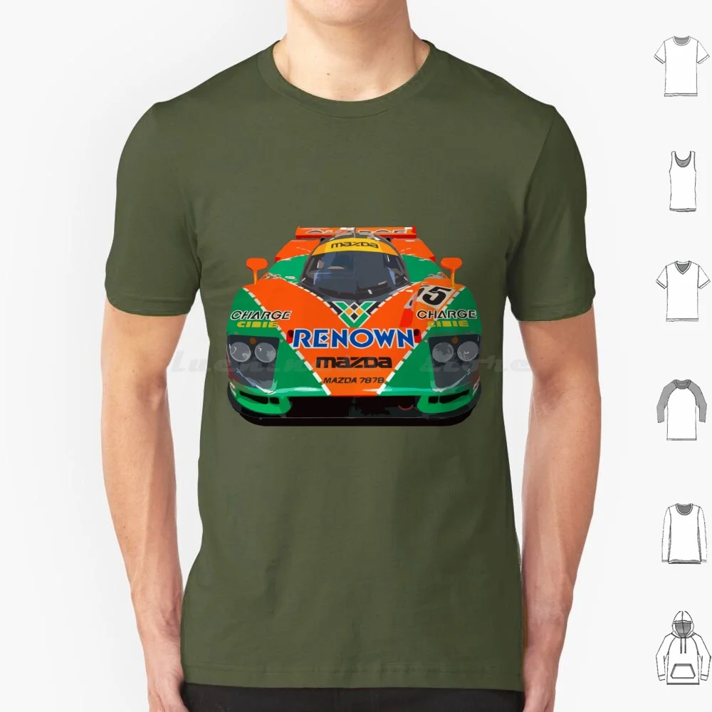 Mazda 787B Group C Gtp T-Shirt Per Auto Da Corsa 6Xl Cotton Cool Tee Prototype Gtp Retro Racecar 787B Racing Mazda Imsa Gtp Group C