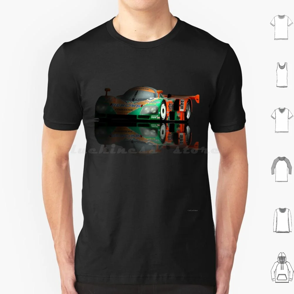 Mazda 787B Rotary Race Car T Shirt Big Size 100% Cotone Mazda 787B Rotary Wankle Japanese Race Car Group C Mazda 787B Rotary