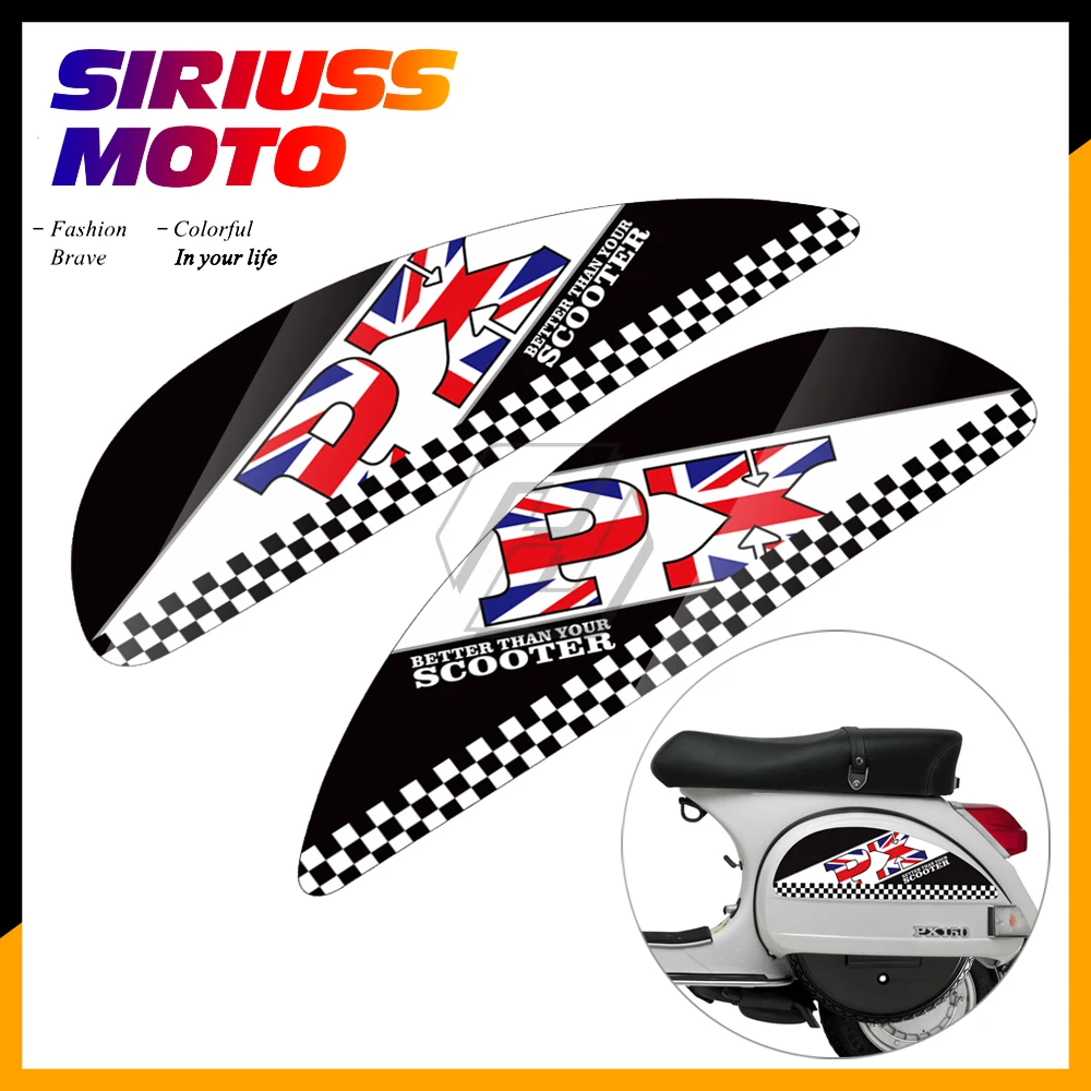Custodia Adesivi Pannello Laterale Moto Per Scooter Vespa Px T5-5