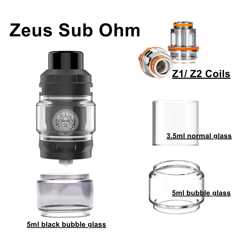 Hong 50Pcs 20 ~ 3Pcs Z 5Ml Bubble Glass Per Geekvape Zeus Sub Ohm Tank Glass Protector Lot Z1 Z2 Bobine Accessori Per Parti Di Resistenza