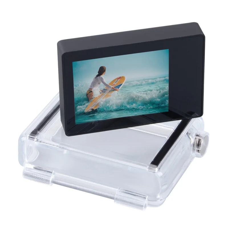 Accessori Per Schermo Lcd Gopro Monitor Display Lcd Bacpac Non Touch + Cove Backdoor Espansa Per Fotocamera Gopro Hero 4 3 + 3 Nera