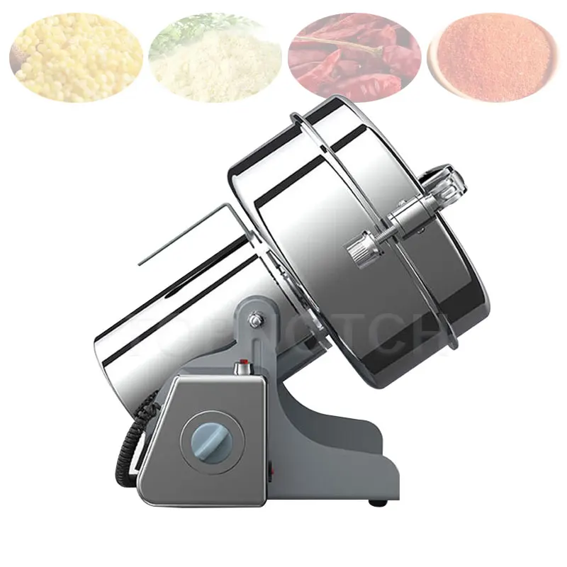 Quick Open Cover Swing Type Sesame Red Datteri Powder Grinder Hot Pepper Dry Chili Condimento Rettificatrice