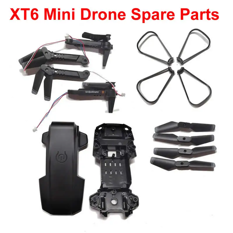 Lsrc Xt6 Pieghevole Drone Pezzi Di Ricambio Braccio Motore Motori Shell Elica Guard Per Ls-Xt6 Ls-Quadcopter