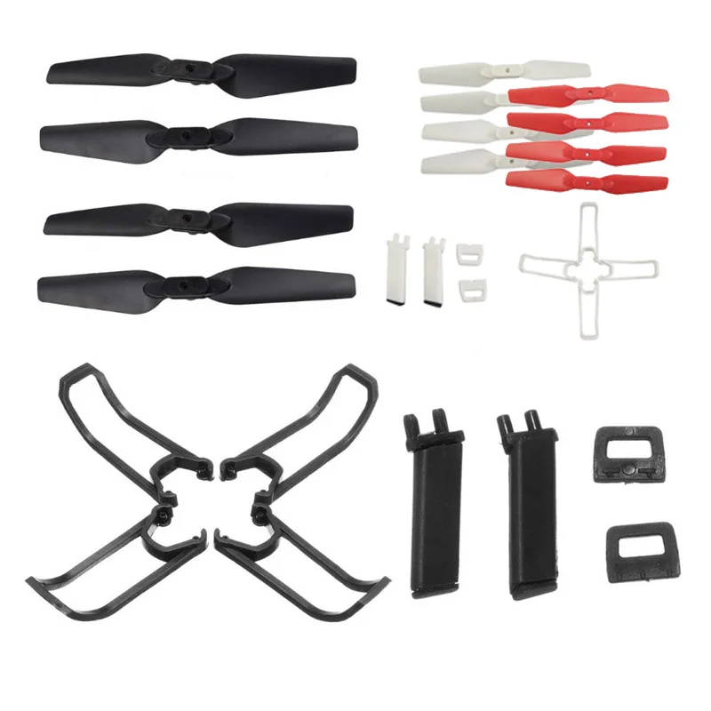 Rc Quadcopter Pezzi Di Ricambio Pale Dell'Elica Carrello Di Atterraggio Coperchio Di Protezione Della Protezione Dell'Elica Impostato Per Eachine E58 