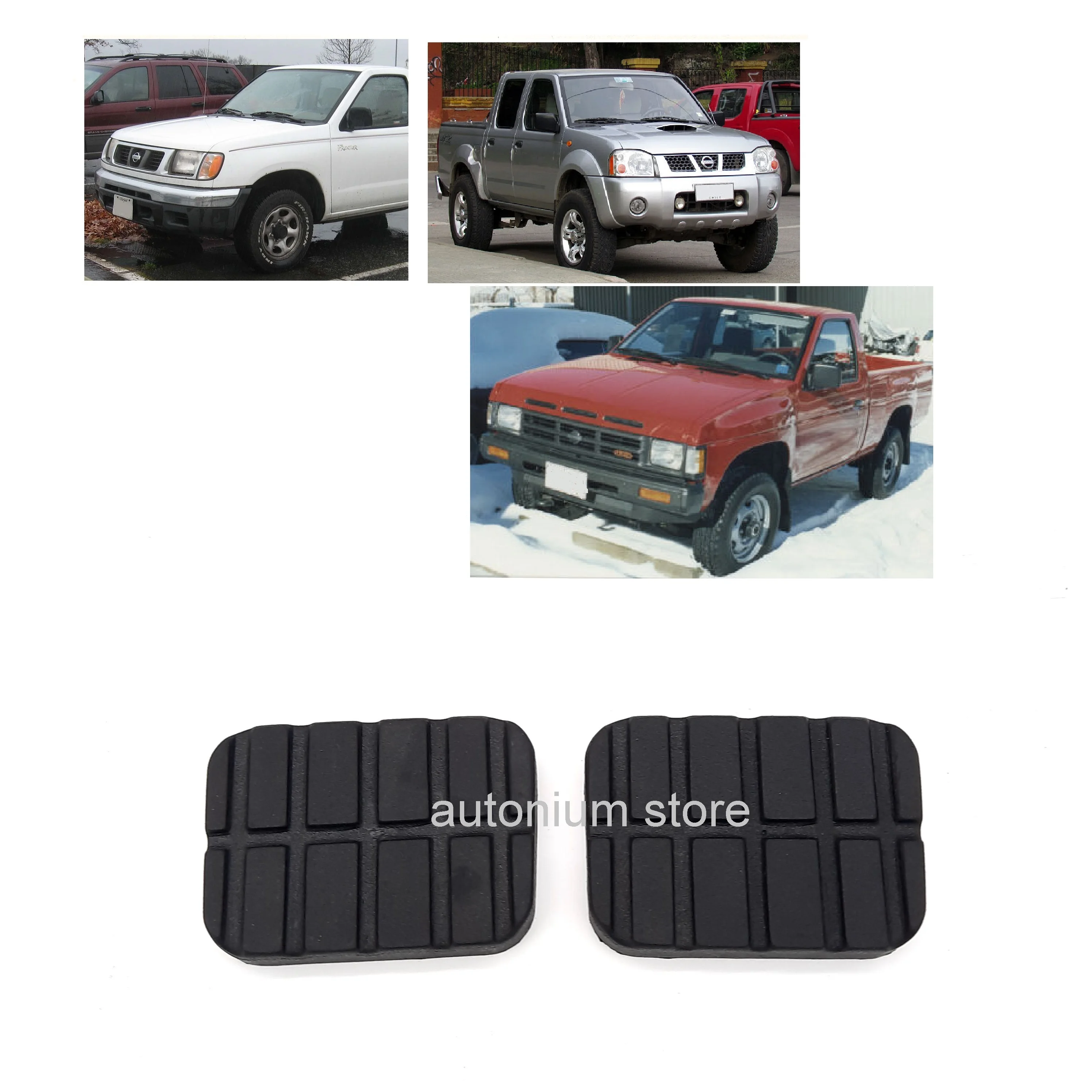1 Paio Di Copri Pedale Freno E Frizione Gomma Della Migliore Qualità Per Nissan Pick Up Navara Frontier D21 D22 46531 M3000 46531-M3000