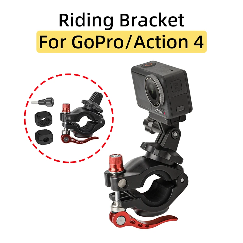 Per Dji Action 4/Gopro/Insta360 Ace Sports Camera Bike Bicycle Bracket Riding Shooting Holder Airtag Nascosto Installa Accessori