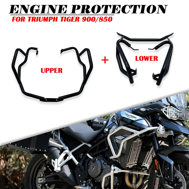 Per Triumph Tiger 900 Protezione Motore Superiore E Inferiore Highway Crash Bar Frame Protect Bumper Tiger 850 2021 2022