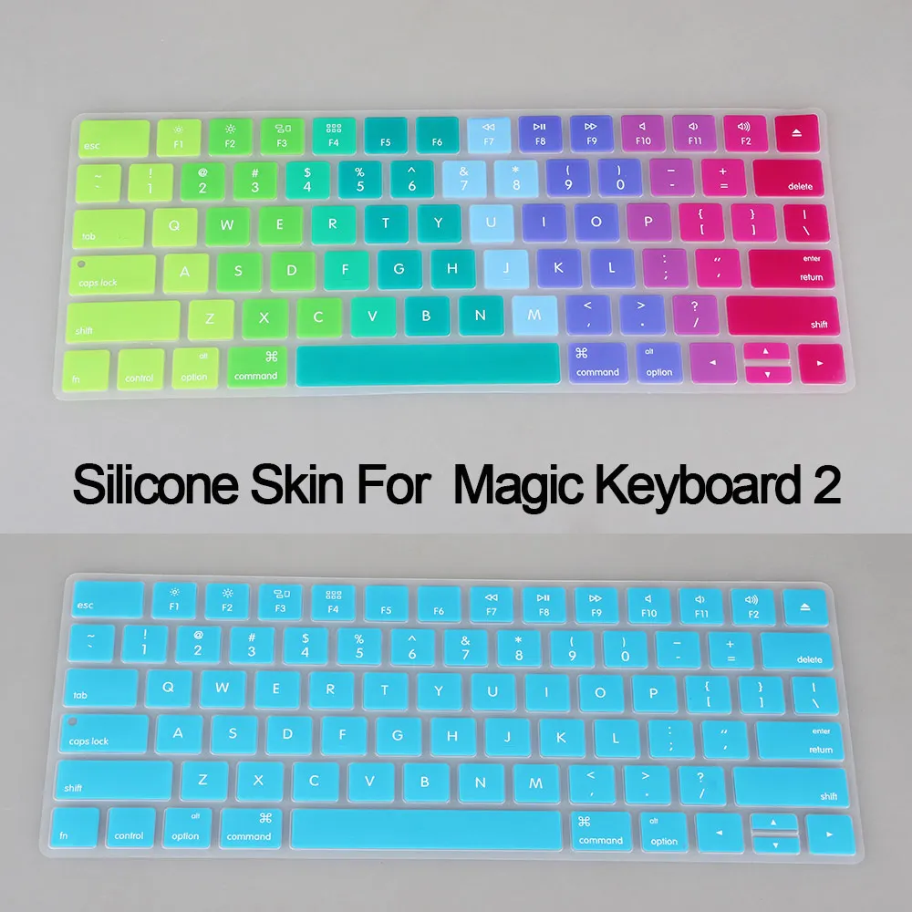 Silicone Us English Alphabet Keyboard Cover Protector Skin Per Apple New Magic Keyboard 2 Mla22B/A
