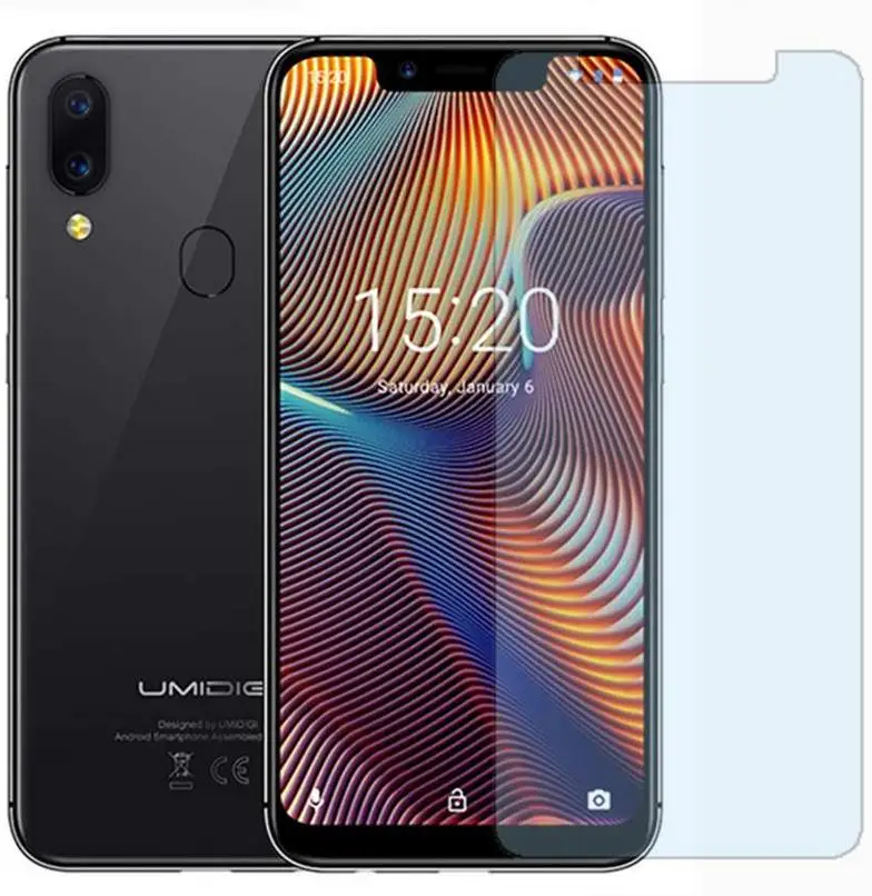 Vetro Temperato 2 Pezzi Per Pellicola Protettiva Antideflagrante Umidigi A3 Pro 9H Hard 2.5D