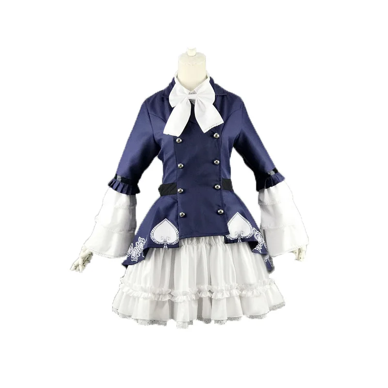 Aph Axis Powers: Rosa Kirkland Hetalia Cosplay Nyotalia Uk Vestito Femminile Costume Con Cappello E Calzini