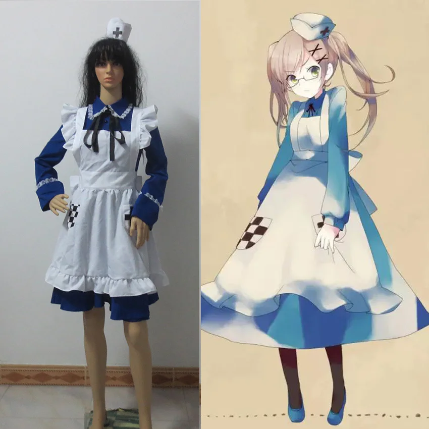 Spedizione Gratuita Axis Power Hetalia Uk Artù Rosa Sexland Inversione Del Sesso Costume Da Cameriera Blu Personalizzato Costume Cosplay Anime