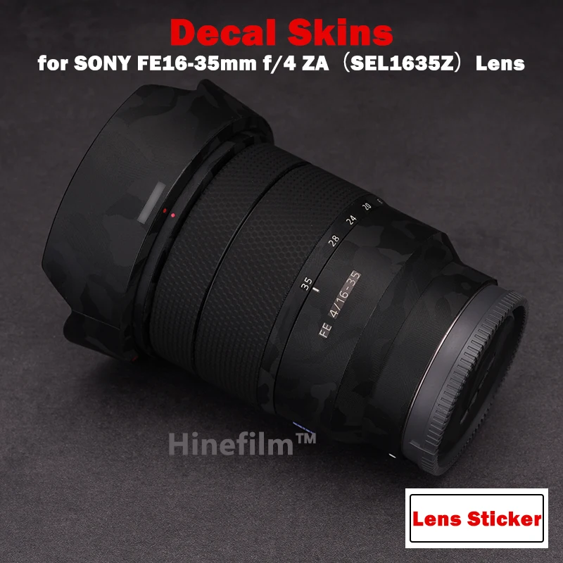 Per Sony 16-35 F4 Za Lens Premium Decal Skin Per Sony Fe16-35Mm F/4 Za Oss (Sel1635Z) Pellicola Protettiva Per Lenti Adesivo
