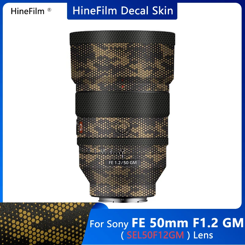 50 1.2Gm / Fe50 F1.2 Lente Vinile Decalcomania Pelle Antigraffio Copertura Avvolgente Per Sony Fe 50Mm F/1 .. 2Gm (Sel50F12Gm) Pellicola Adesiva Per L