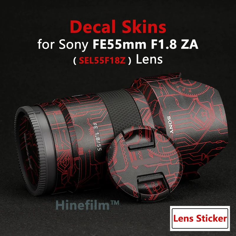 Sel55F18Z / Fe55 F1.8Za Lens Decal Skin Pellicola Protettiva Per Sony Fe 55Mm F1.8 Za Lens Protector Cover Sticker Wraps Case