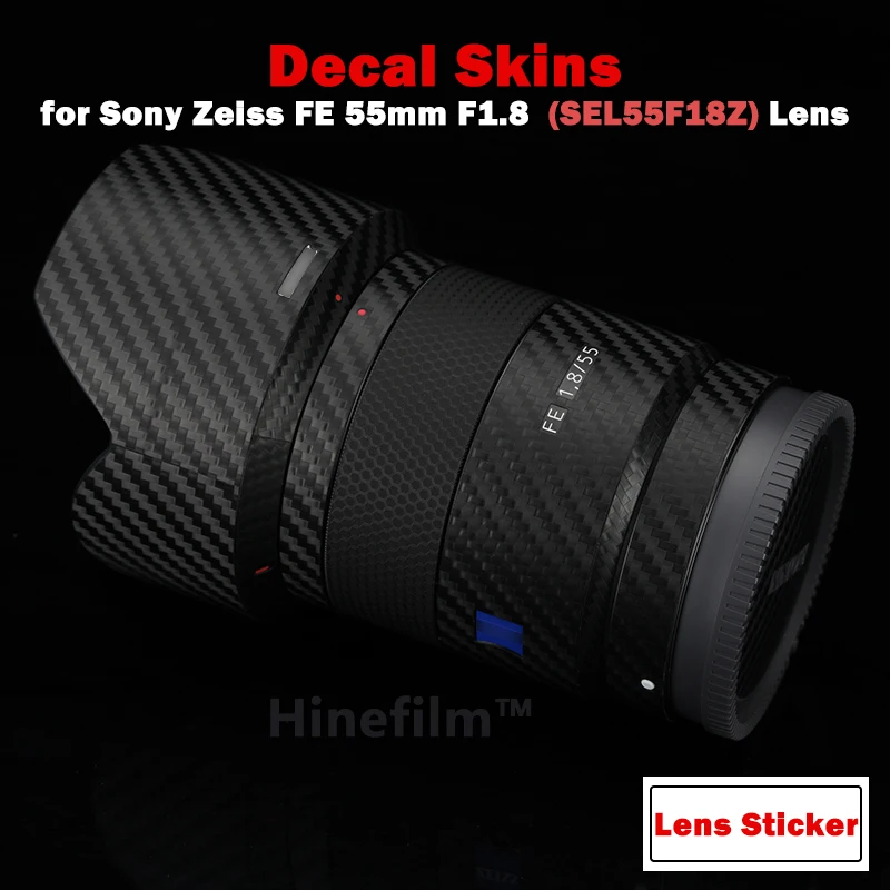 Per Fe55 1.8 / 55Mm 1.8 Adesivi Per Lenti Adesivo Skin Wrap Per Sony Zeiss Fe 55Mm F1.8 (Sel55F18Z) Adesivo Skin Premium Decal