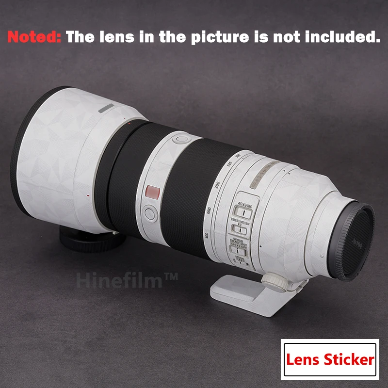 Sel100400Gm / 100-400Gm Pelli Per Decalcomanie Per Lenti 100400 Copriobiettivo Per Sony Fe 100-400Mm F/4.5-5.6 Gm Oss Lens Premium Sticker