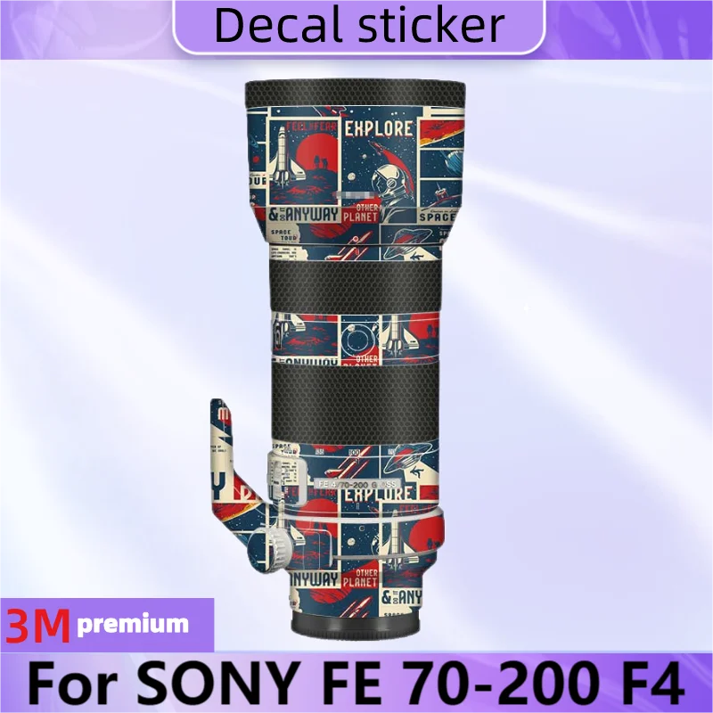 Fe 70-200 F4 Decal Skin Vinyl Wrap Film Lens Body Protective Sticker Protector Coat Per Sony Fe 70-200Mm F/4G Oss Sel70200G