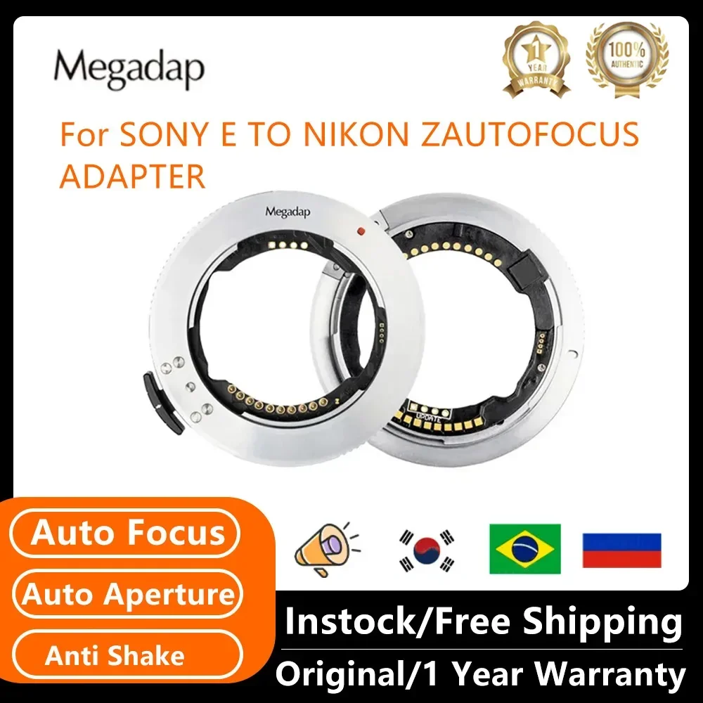 Gabale Megadap Etz21 Pro Auto Focus Lens Mount Adapter Ring Apertura Automatica Anello Anti Shake Per Obiettivo Sony Fe Per Fotocamera Nikon Z