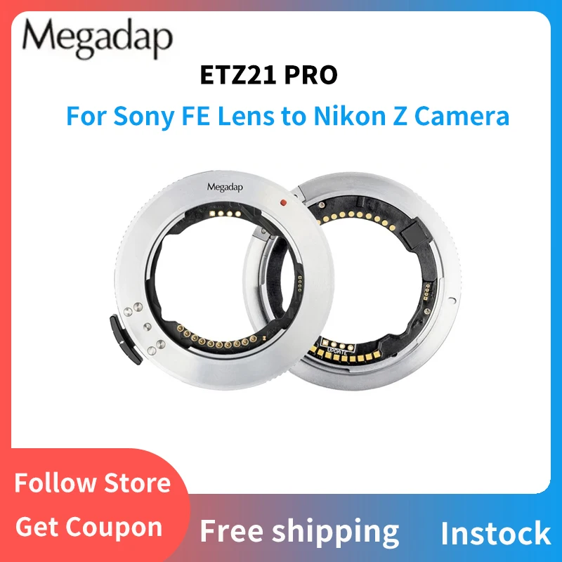 Gabale Megadap Etz21 Pro Obiettivo Con Messa A Fuoco Automatica Per Obiettivo Sony Fe Per Anello Adattatore Per Fotocamera Nikon Z Anello Anti Shake