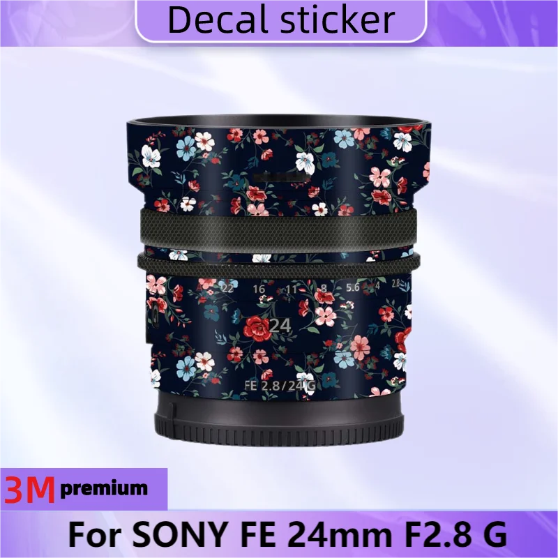 Per Sony Fe 24Mm F2.8 G Adesivo Per Lenti Decalcomania Protettiva Per La Pelle Pellicola Avvolgente In Vinile Cappotto Protettivo Antigraffio Sel24F28