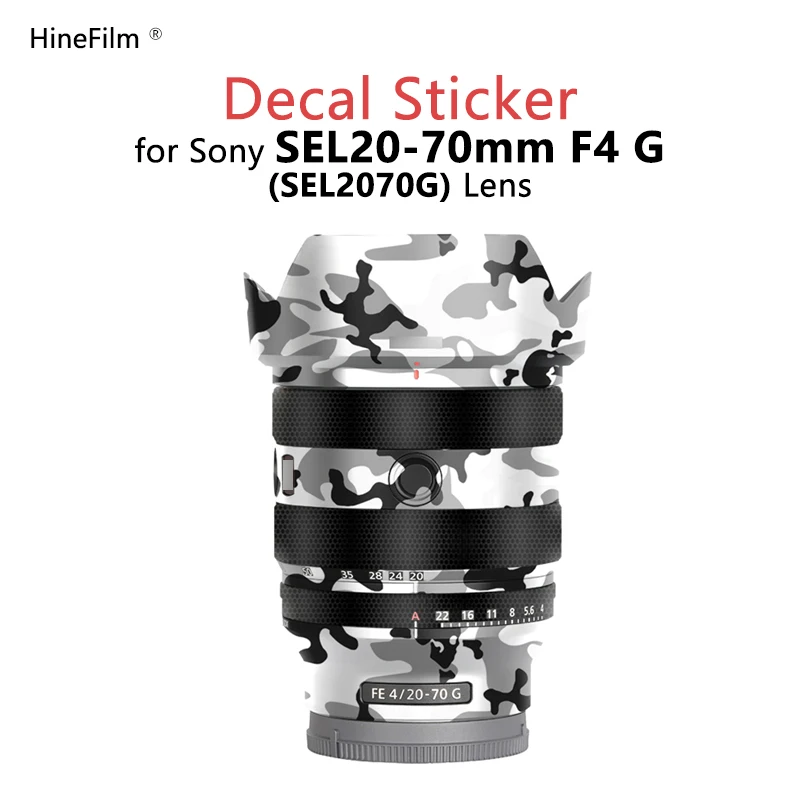 Fe2070 F4 G Pelli Per Lenti Sel2070G Lens Decal Cover Skin Per Sony Fe 20-70Mm F4 G Lens Sticker Protector Coat Wrap Cover Film