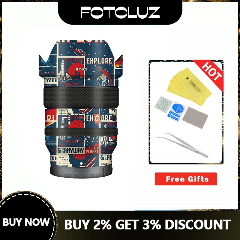 Sel24F14Gm Skin Skin Camera Wrap Skin Sony Fe 24Mm F1.4 Gm Camera Anti-Scrach Sticker Cover 3M Protector Film Case