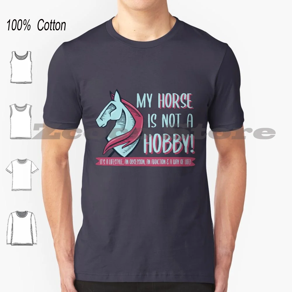 Il Mio Cavallo Non È Un Hobby , Hobbyhorse 100% Cotone Uomo E Donna T-Shirt Moda Morbida Hobbyhorse Hobby Horse Hobby Horse Toy