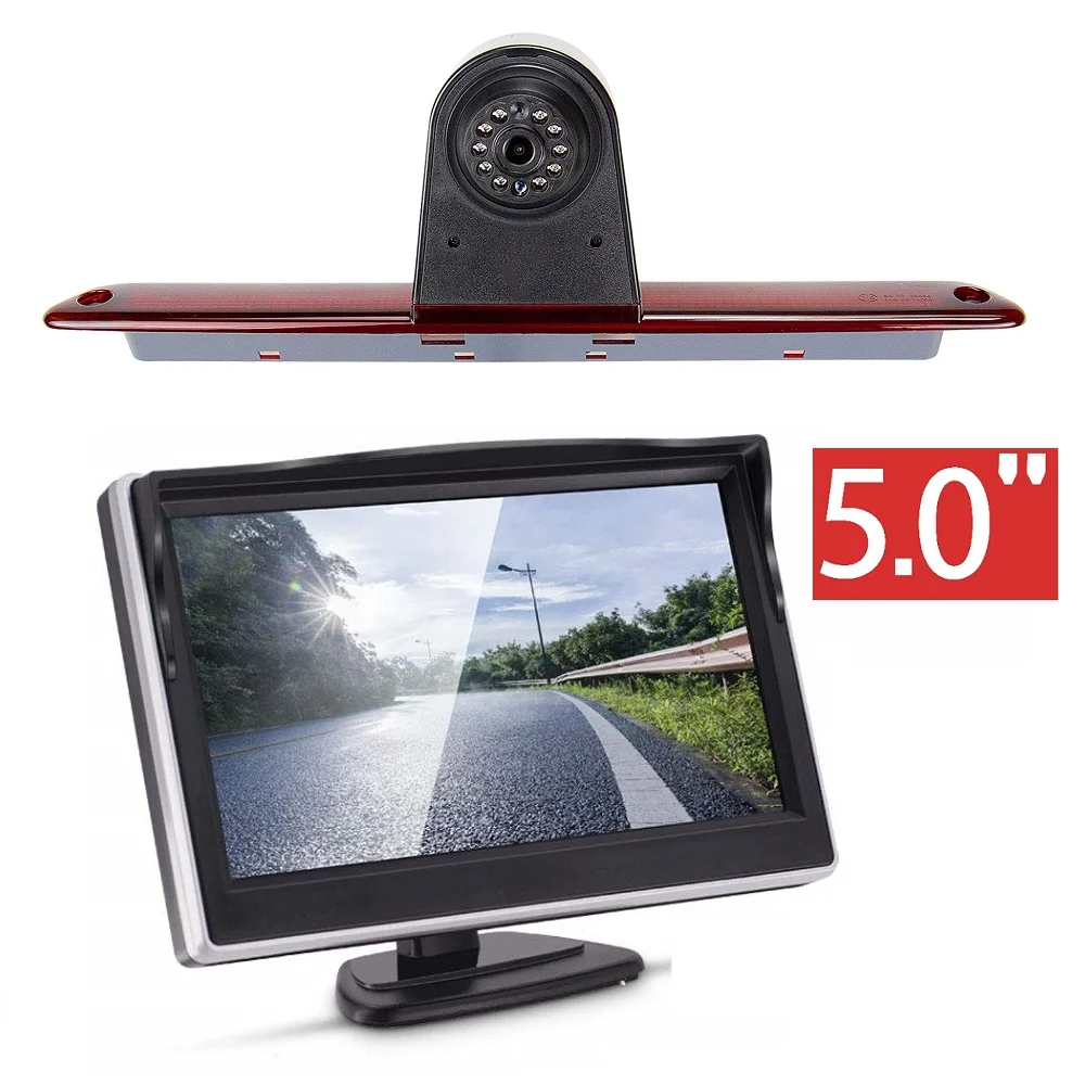Hd 3Rd Brake Light Camera + Monitor Da 5 Pollici Per Lwb Sprinter Mercedes Benz Sprinter 1500 2500 W906 324H 524H / Crafter Transporter