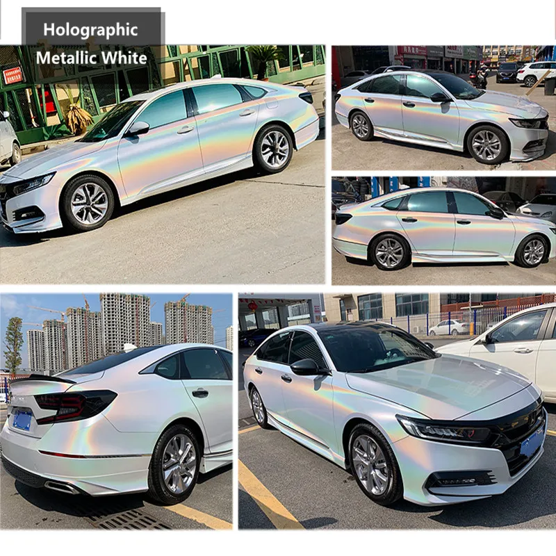 Sunice Glossy Laser Car Wrap Vinyl Chameleon Rainbow Car Auto Car Body Wrapping Decor Car Styling Accessori Pvc