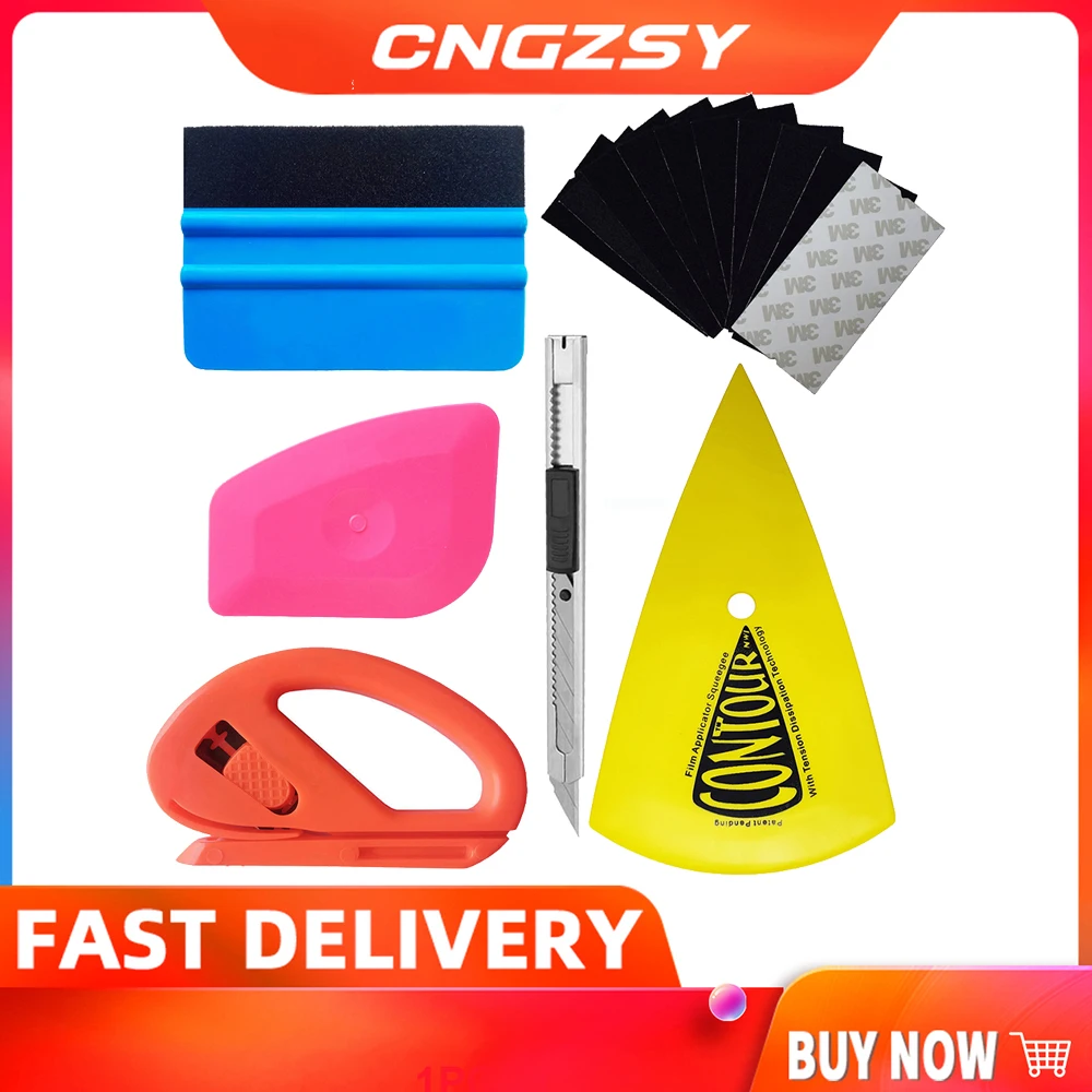 Multilaterial Squeegee Car Foil Raschietto Window Tinting Auto Film Installa Wrapping Applicator Tools Scratch-Less Per Auto K23A