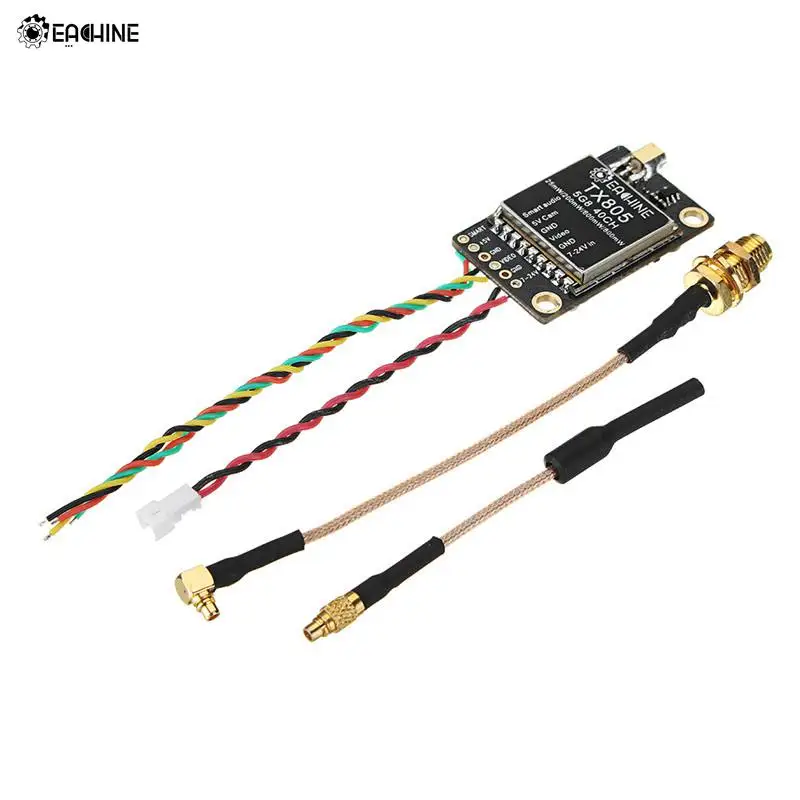 Originale Eachine Tx805 5.8G 40Ch 25/200/600/800Mw Fpv Trasmettitore Vtx Supporto Display A Led Osd/Pitmode/Smartaudio Per Rc Modelli