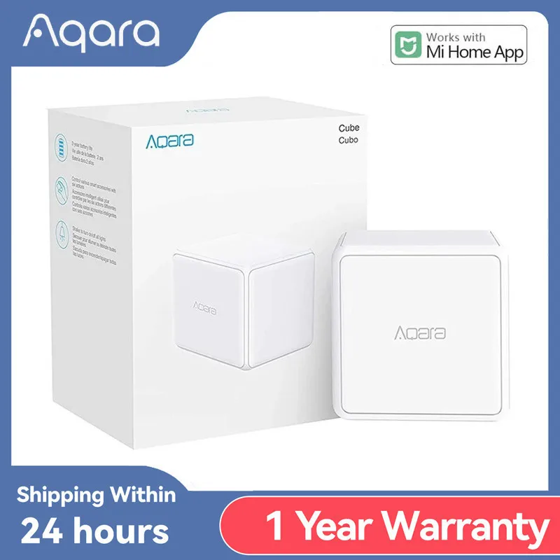 Controller Originale Aqara Magic Cube Zigbee Version By Six Action App Mi Home Controller Per Xiaomi Home Device Smart Hoom