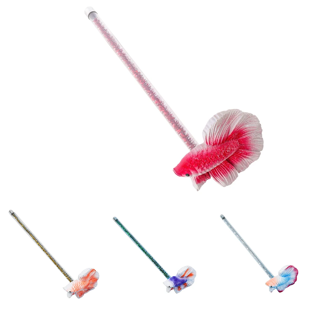 Betta Training Wand Simulation Betta Wand Active Healthy Betta Fish Equipment Resina Fish Decoration Fish Stick