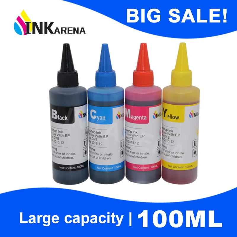 100Ml Bottiglia Di Inchiostro Della Stampante Kit Di Ricarica Per Hp 903 907 902 906 904 908 Cartuccia Di Inchiostro Xl Per Officejet Pro 6950 6960 69