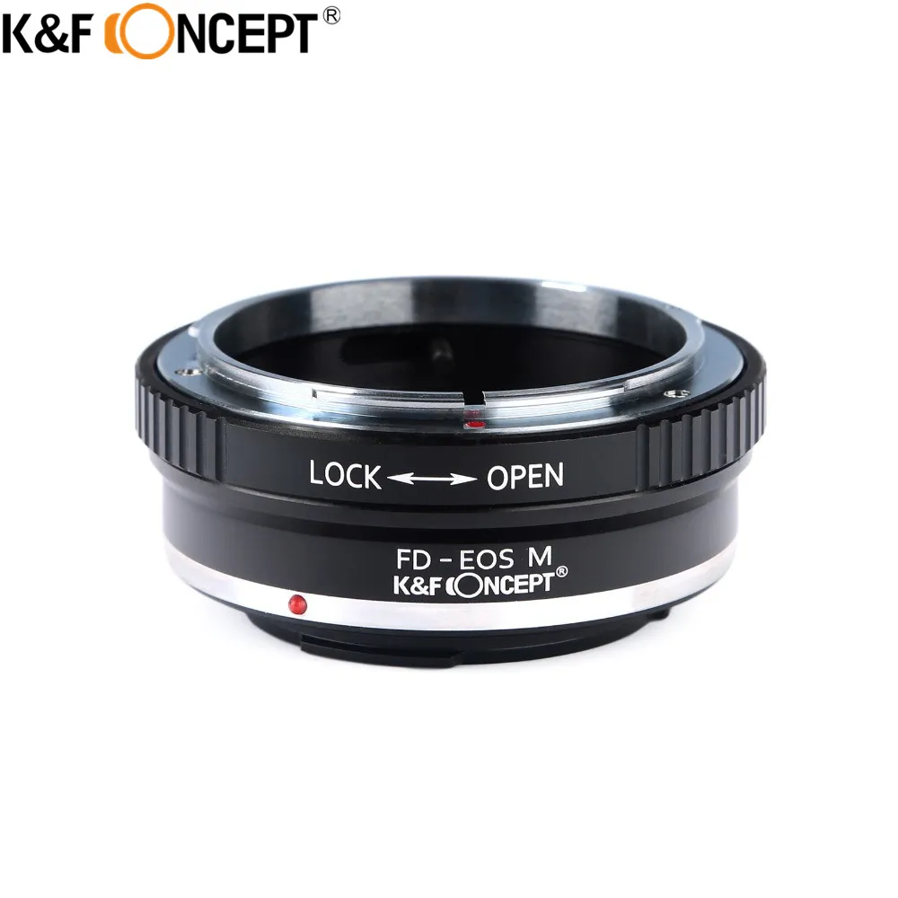 K & F Concetto Per Fd-Eos M Camera Mount Lens Anello Adattatore Per Canon Fd Lens Per Canon Eos M Ef-M Mirrorless Camera M1 M2 M3