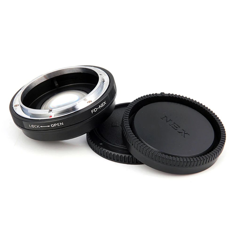 Pixco Per Fd-Nex Riduttore Focale Speed Booster Turbo Adapter Suit Per Obiettivo Canon Fd Per Fotocamera Sony E Mount Nex