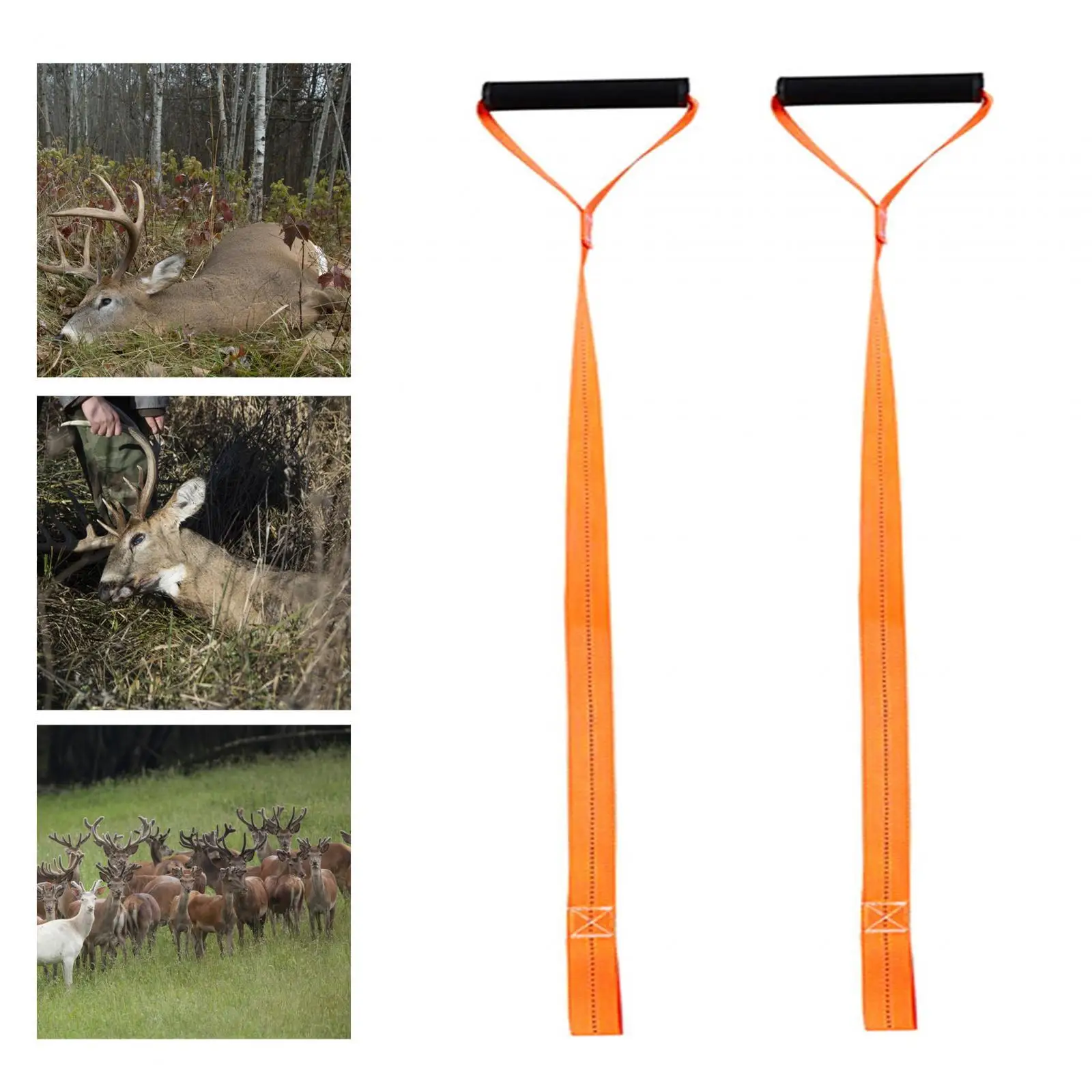 Deer Drag Harness Lift Pull Rope Con Manico Heavy Duty Deer Puller Drager Strap Per Pigeon Goose Duck Deer Hunting Equipment