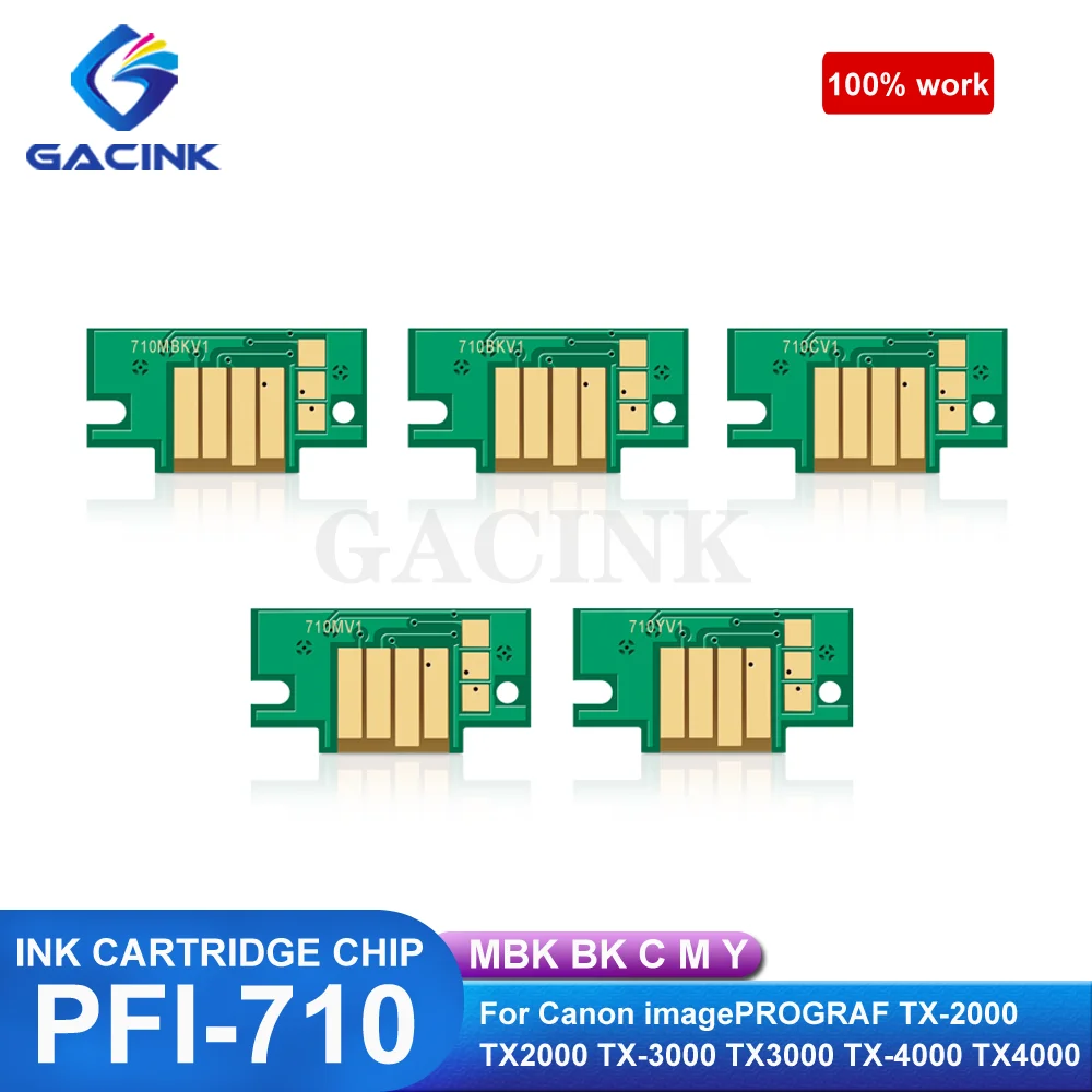 Pfi-710 Pfi710 Pfi 710 Chip Cartuccia Permanente Per Stampante Canon Imageprograf Tx-2000 Tx2000 Tx-3000 Tx3000 Tx-4000 Tx4000