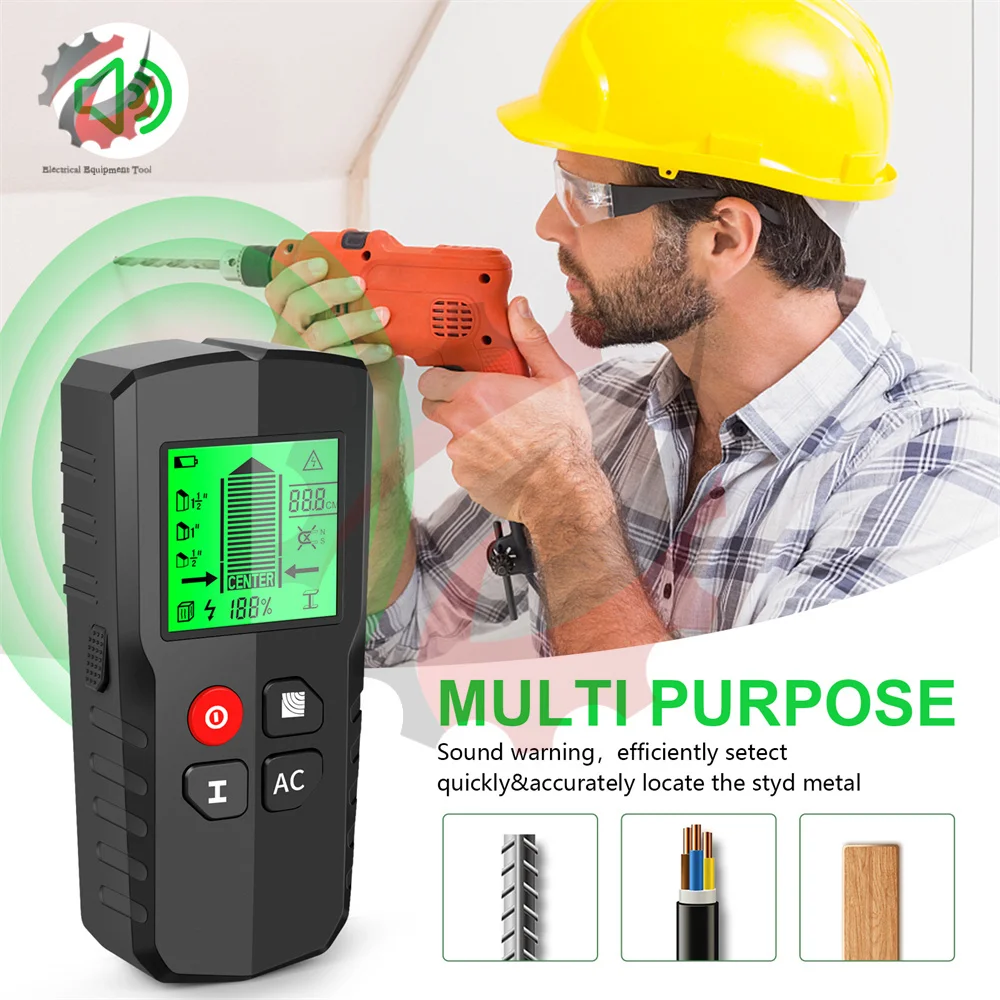 Hw-Qb5 Metal Detector Legno Stud Finder Cavi Di Profondità Tracker Wall Scanner Rivelatore Di Cablaggio Nascosto Metaldetector Sotterraneo