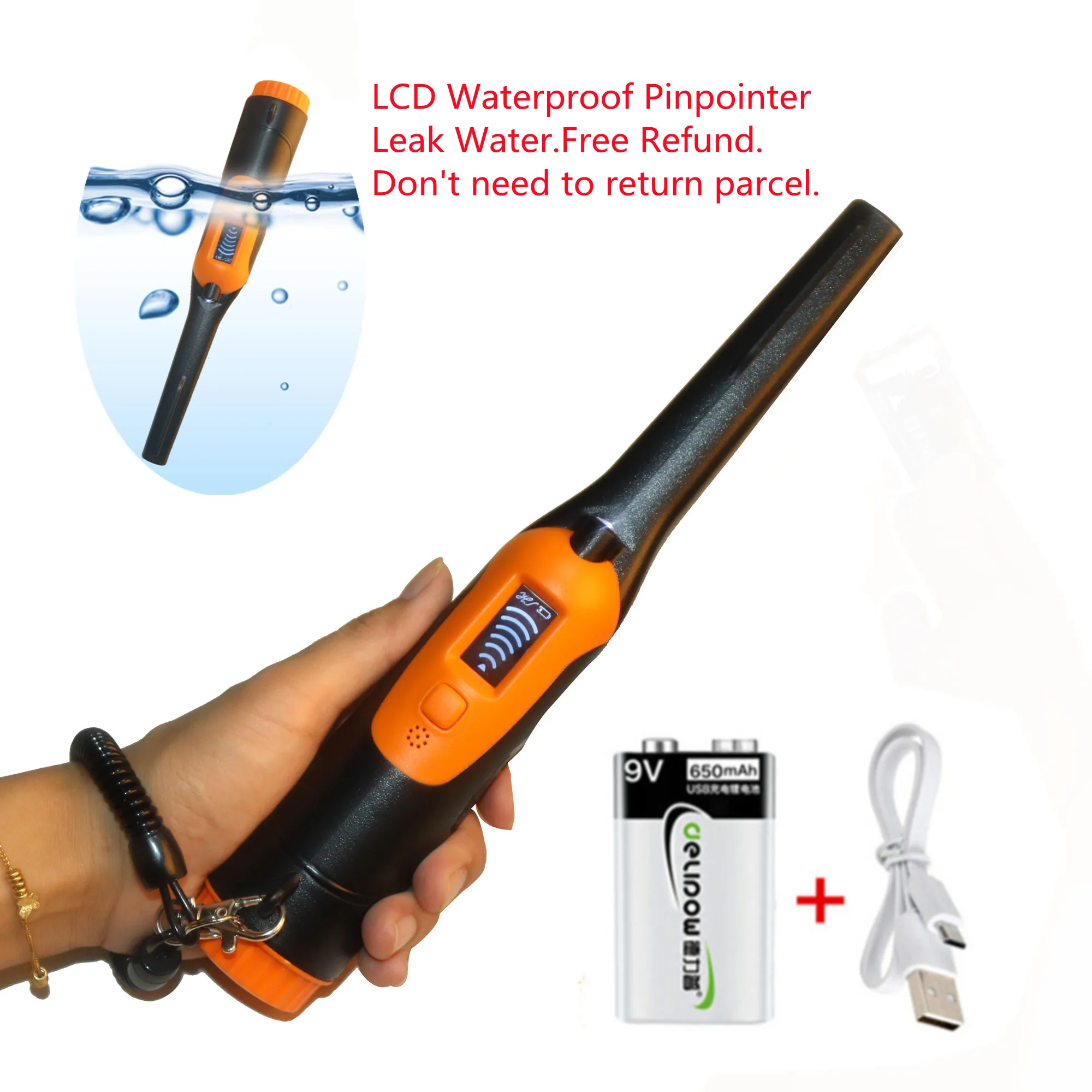 Hs-09 Professionale Metal Detector Palmare Gold Detector Alta Precisione Metal Finder Completa Impermeabile Ricerca Cercatore Kit Tesoro