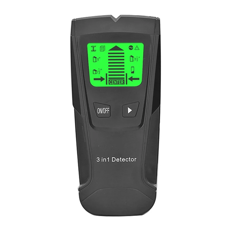 Metal Detector Da Parete Electronic Wood Studs Finder Wire Scanner Display Lcd Th210 Nero 15X7X3Cm