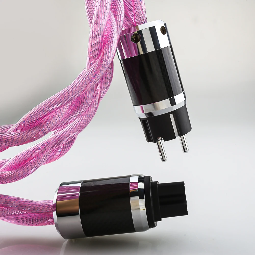 A33 Occ Placcato Argento Audiophile Us & Eu & Au & Uk Ac Audiophile Cavo Di Alimentazione Per Amplificatore Dac Filter Hifi Silver Power Cable