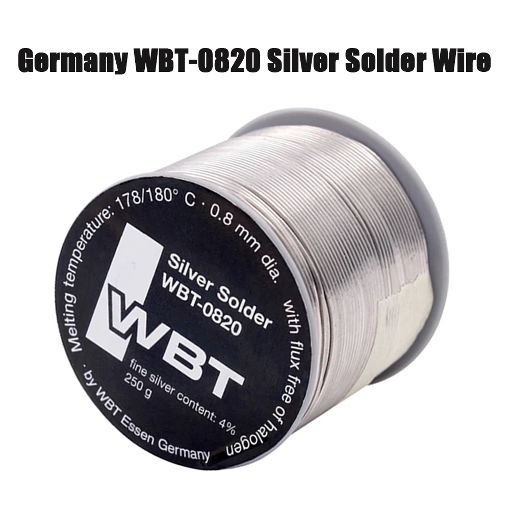 Originale Germania Wbt-0820 Argento Saldatura Filo Wbt 0820 0.8Mm 4% Ag Argento Saldatura Di Buona Qualità