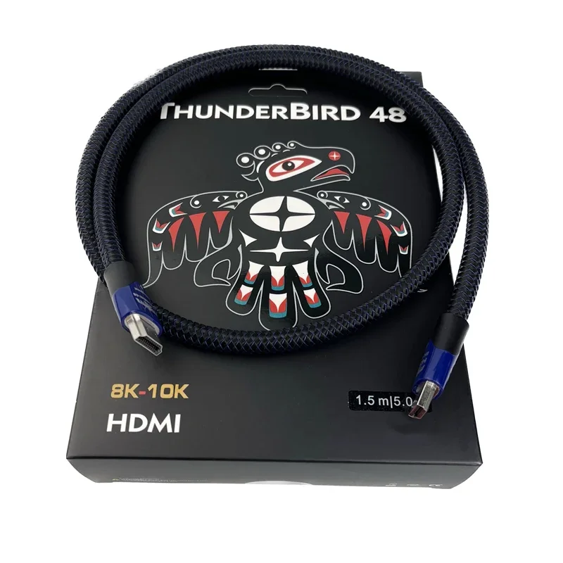 Thunderbird 48 8K 10K Cavo Hdmi 10% Argento Rame Earc Hd Av Tv 48Gbps 2.1 Cavo Hdmi Audio Video Hifi Ad Alta Velocità