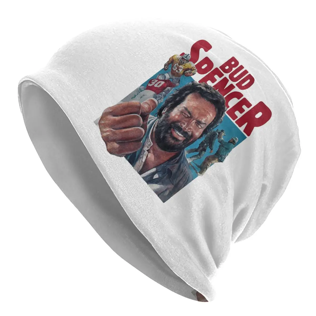 Terence Hill Italian Actor Legends And Hero Skullies Berretti Cappello Bud Spencer Summer Unisex Outdoor Caps Warm Dual-Use Bonnet Hat