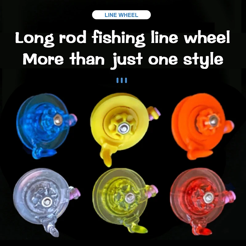 1Pc Fish Line Trolling Reel Accessori Per La Pesca Mini Hand Pole Handle Take-Up Reel Long Rod Short Line Ruota Da Pesca In Plastica