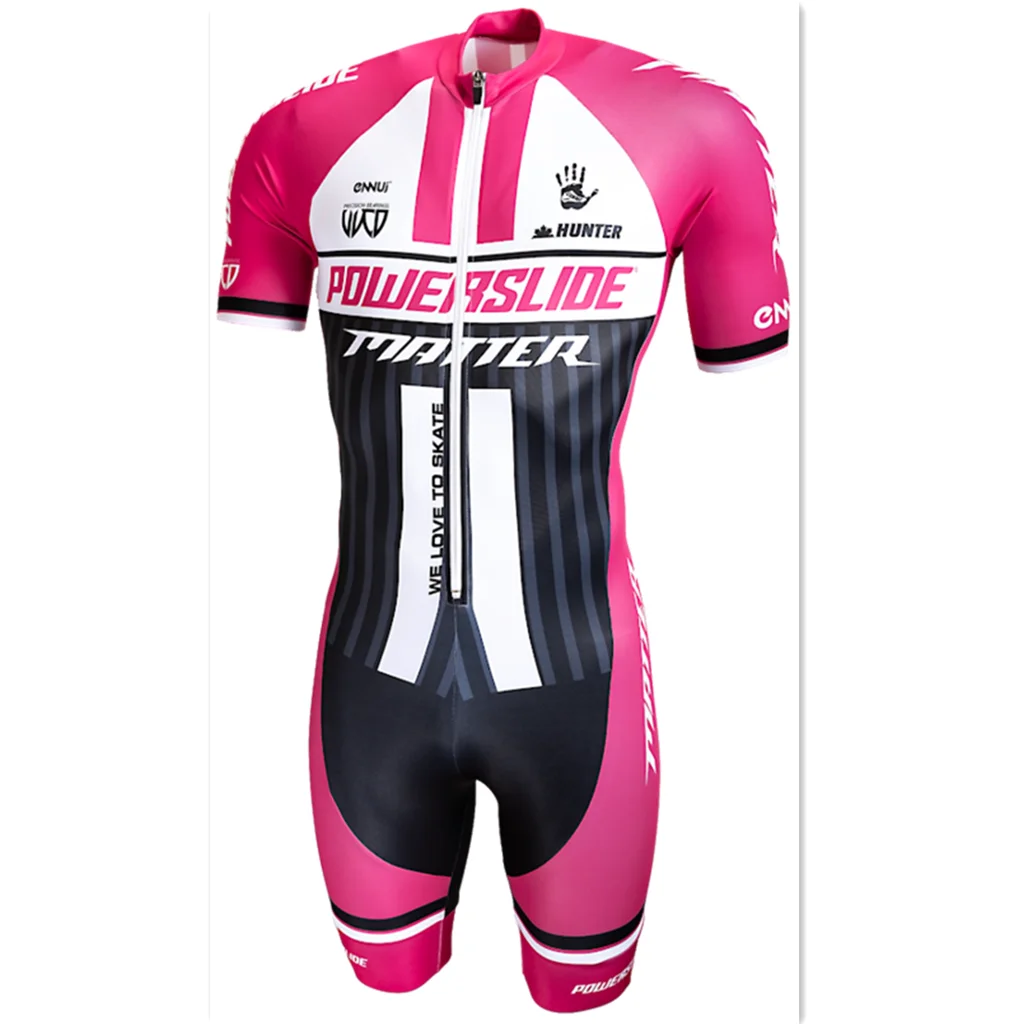 Powerslide Kids Skate Suit Roller Skate Speed Skinsuit Race Fast Skat Speed Skats Bambini Skating Tuta Pro Team Boy Collant