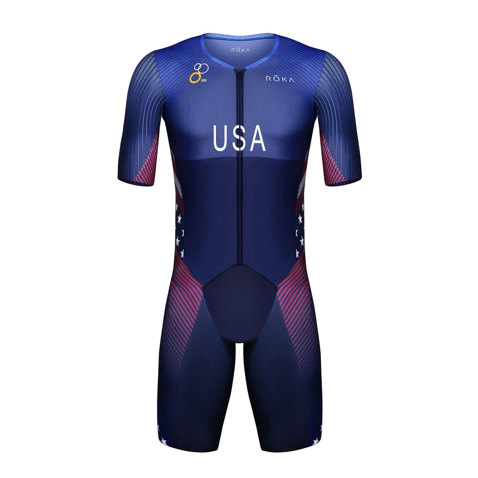 Roka Usa Team Triathlon Race Suit Tuta Da Ciclismo Mans Costumi Da Bagno Senza Maniche Maglia Da Bici Ropa Ciclismo Abbigliamento Da Bici Tuta