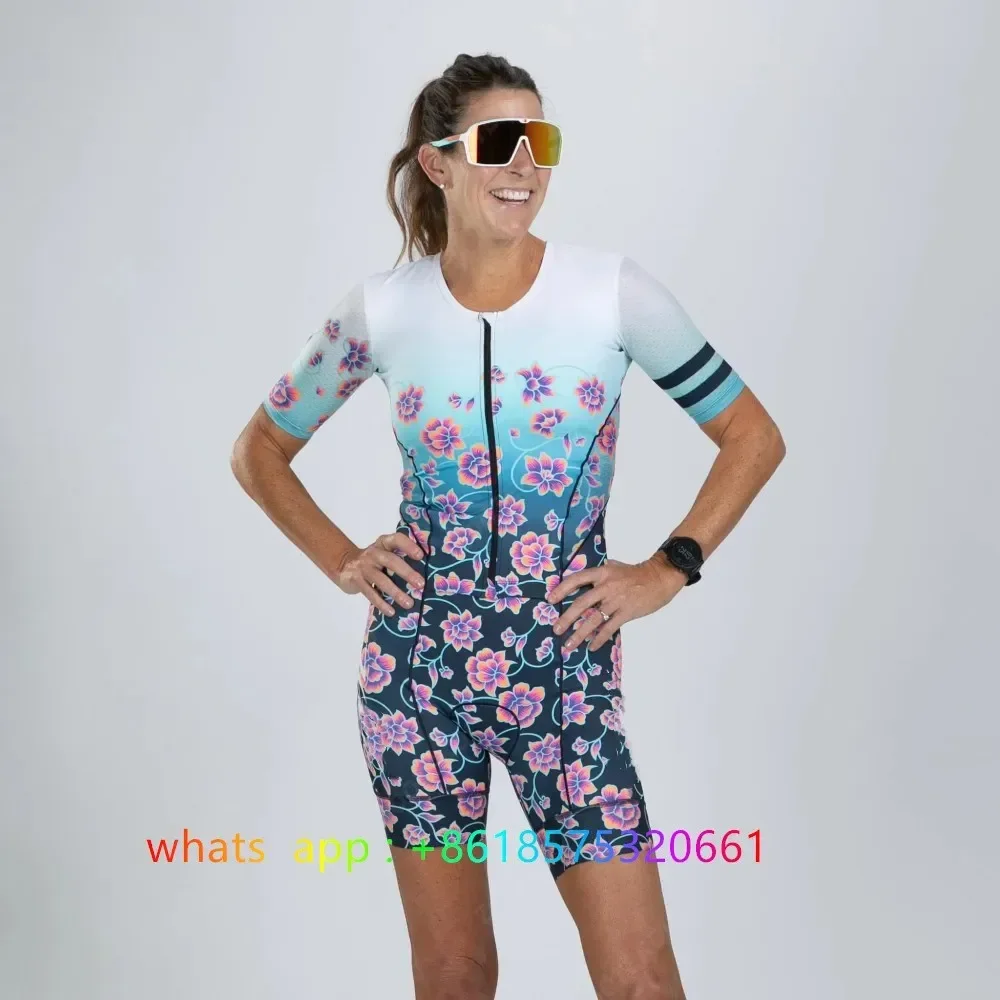 Zootekoi Tuta Da Ciclismo Manica Corta Da Donna Triathlon Uniformi Professionali Per La Squadra All'Aperto Ciclismo Corse Bicicletta Tri Suit